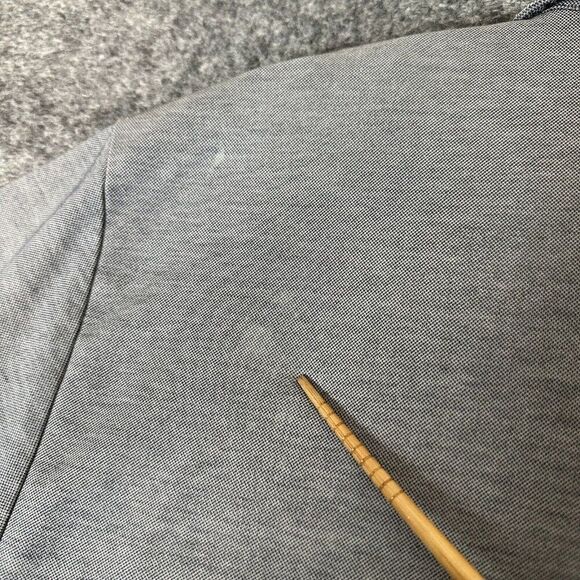 Travis Mathew Polo Shirt Mens Large Gray Golf Striped Short Sleeve Pima Cotton - Picture 9 of 9